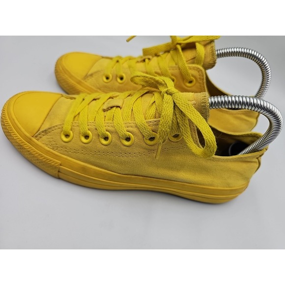 Converse Low Top yellow Shoes Mens 5 Womens 7 - Picture 2 of 4